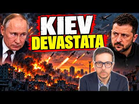 Video SOLO 128 DRONI E 39 MISSILI RUSSI DEVASTANO LUCRAINA IN UNA NOTTE