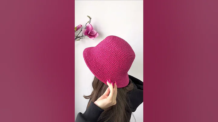 BEGINNER CROCHET KIT Hat + Pdf Pattern, Easy Starter Crochet Kit, Handmade Crochet Bucket Hat