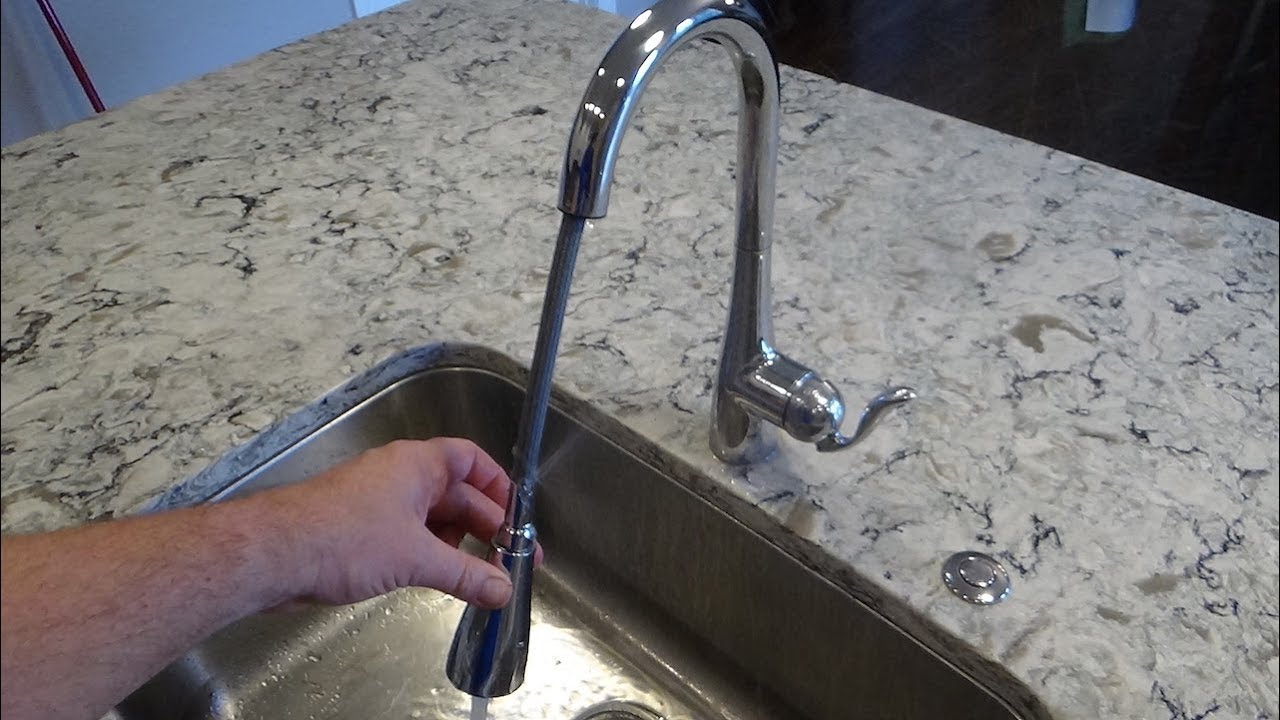 Kitchen Faucet Hose Replacement - Moen Pulldown Spray Hose - YouTube.