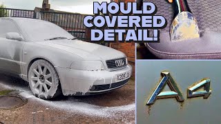 MOULDY AUDI DETAILED AFTER SITTING YEARS - Audi A4 B5 Satisfying Deep Clean - COMPLETELY TRANSFORMED