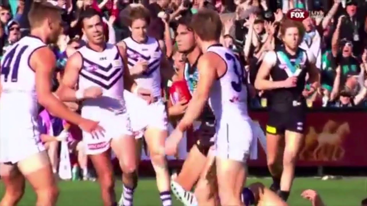 AFL 360 - Chad Wingard's screamer from all angles