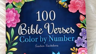 100 Bible Verses Color By Number Coloring Book Sachin Sac eva