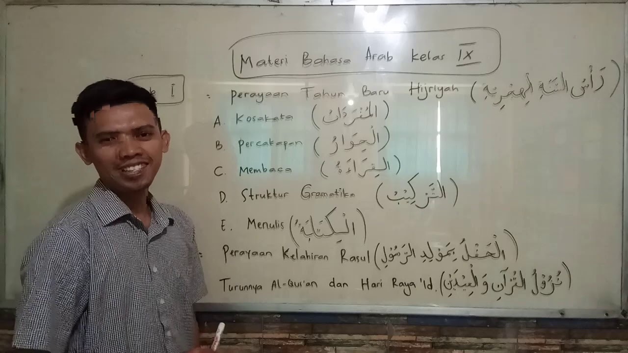 Perkenalan Dan Tugas Kosakata Mufrodat Bahasa Arab Kelas Ix Youtube