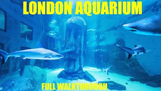 Sea Life London Aquarium Full Walkthrough - walking tour 4k