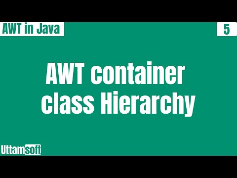 AWT container class subclasses | Hierarchy | explain | in hindi