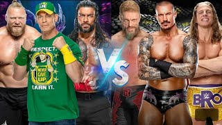 WWE 2k23 Roman regines Brock Lesnar John Cena vs Randy Orton Matt redel edge 6 man tag match