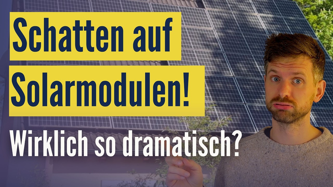 Schatten auf Solarmodulen: Bricht die Erzeugung komplett zusammen? Fronius Optimierer-Funktion – auf YouTube ansehen