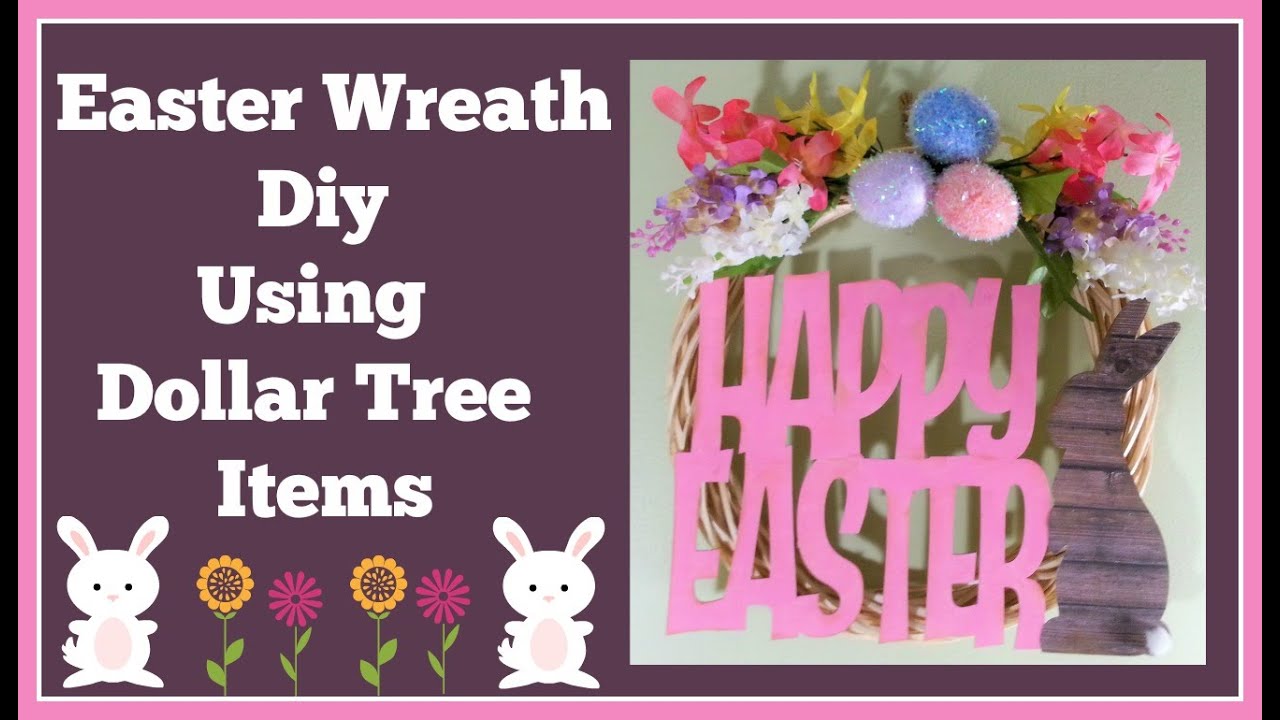 Easter Wreath Diy Using Dollar Tree Items - YouTube