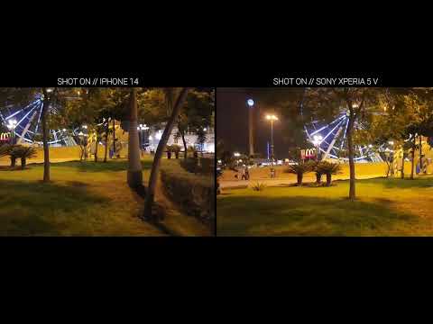 Sony Xperia 5 V VS iPhone 14 | Night Mode Camera Test