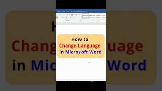 How to Change Language in Microsoft Word | Step-by-Step Guide 🌐 #MSWordTips #LanguageSettings