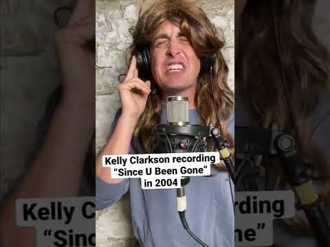 Kelly Clarkson recording