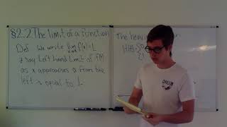 UCI MATH 2a 2.2 The Limit of a Function