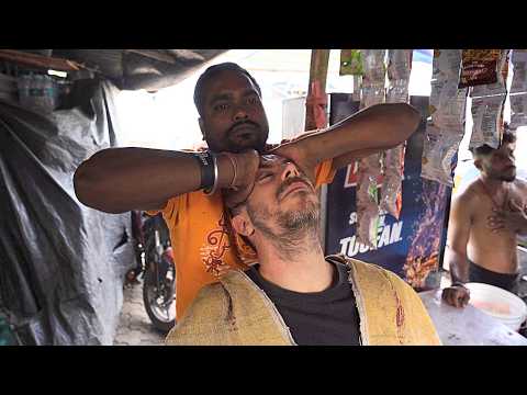 Back After 9 Years! INSANE Head Massage Near Kolkata Railway Station