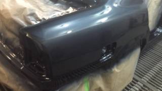 Итог покраски кузова BMW e34. видео Особенности покраски кузова BMW
