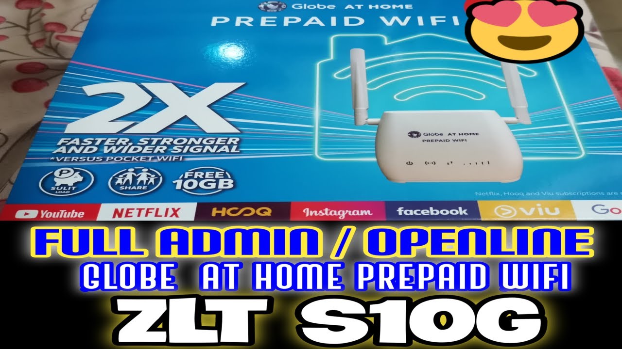 TECH | FULL ADMIN/OPENLINE GLOBE AT HOME PREPAID WIFI - ZLT S10G - YouTube