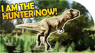 I AM THE HUNTER NOW! - SECRET CAVE?! - Collision Course Gameplay Part 2 - DINOSAUR SURVIVAL