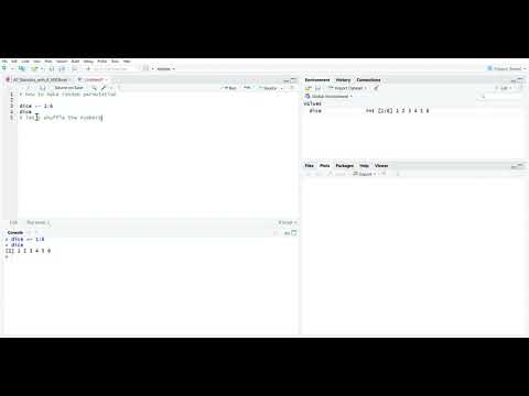 AP Statistics: random permutation in R