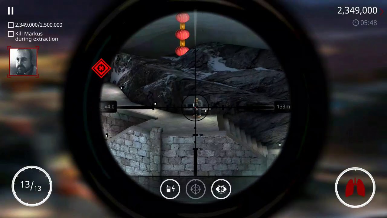 hitman sniper - score 2500000 - eliminate Krug during extraction