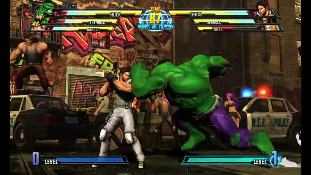 Marvel vs Capcom 3 - She Hulk w Hulk and Haggar - Arcade Mode - Medium   Full Playthrough - Xbox 360