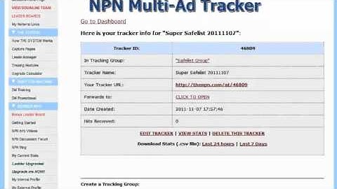 Ad Tracker Basics - Global NPN