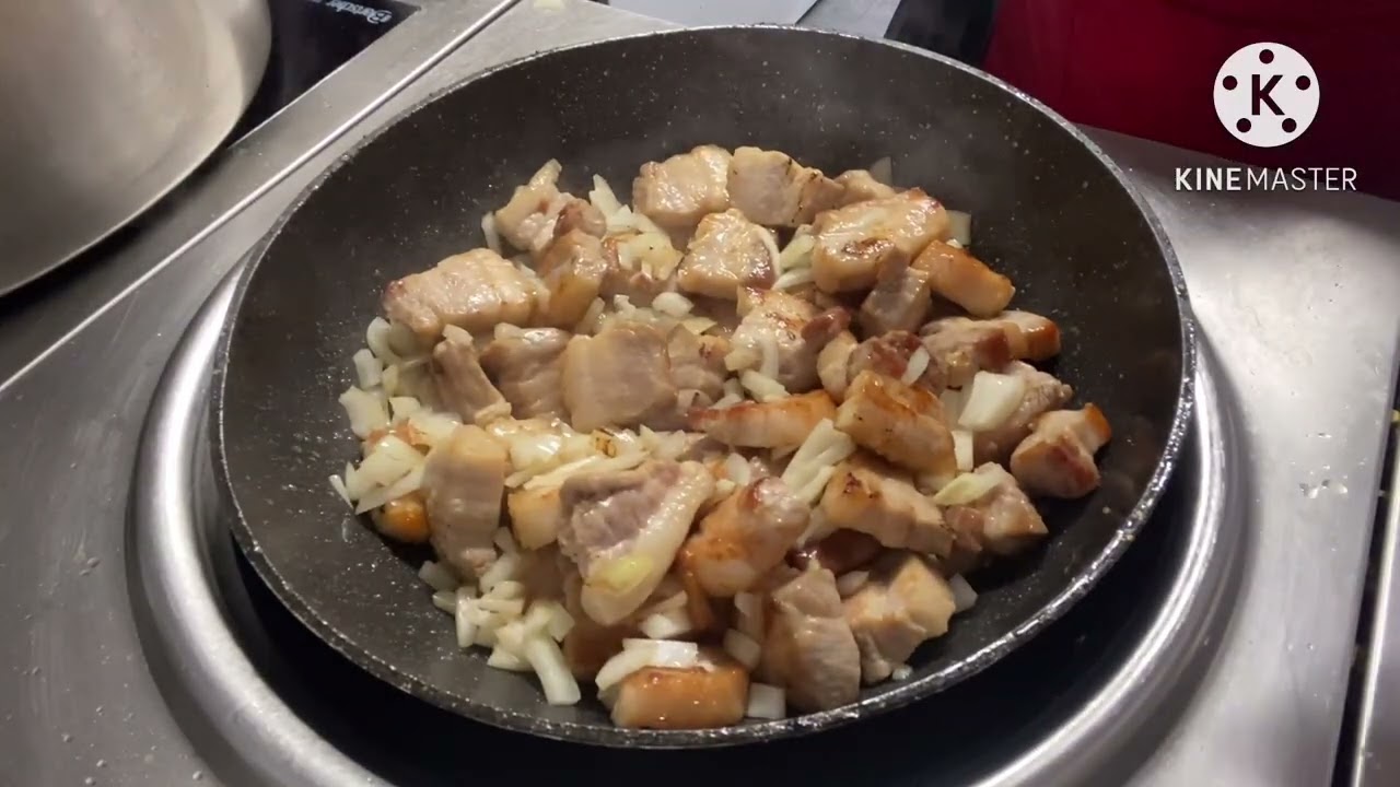 Duszone boczkiem z mleko kokosowym i 