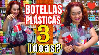 TRANSFORMA Simples BOTELLAS PLÁSTICAS  en 😱 3 IDEAS ÚTILES para el HOGAR👌 Fácil y Económico 💰