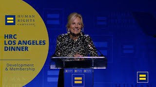 Dr. Jill Biden Speaks at the 2024 HRC Los Angeles Dinner