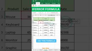 Excel Tips and Tricks How to use IFERROR