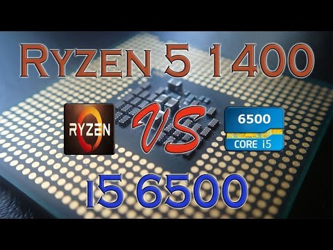 RYZEN 5 1400 Vs I5 6500 BENCHMARKS / GAMING TESTS REVIEW AND COMPARISON / Ryzen Vs Skylake