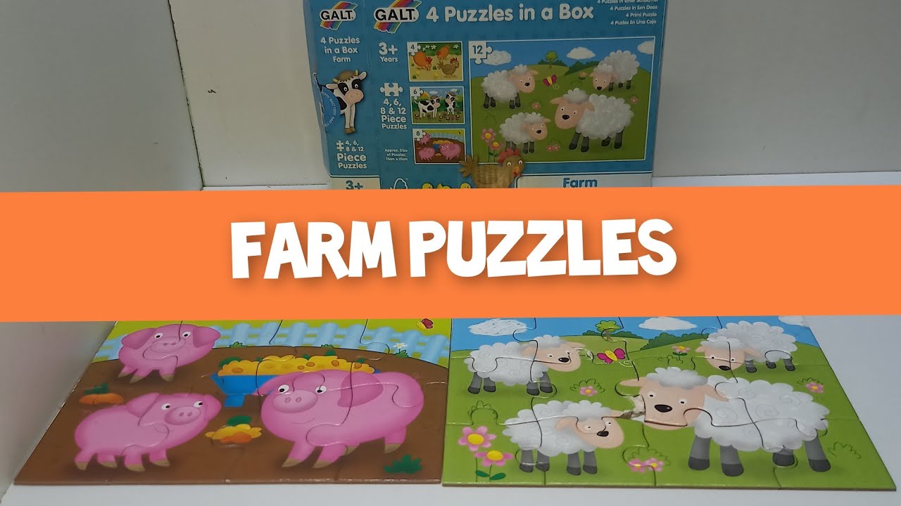Farm Puzzles for Kids #stemlearning 
