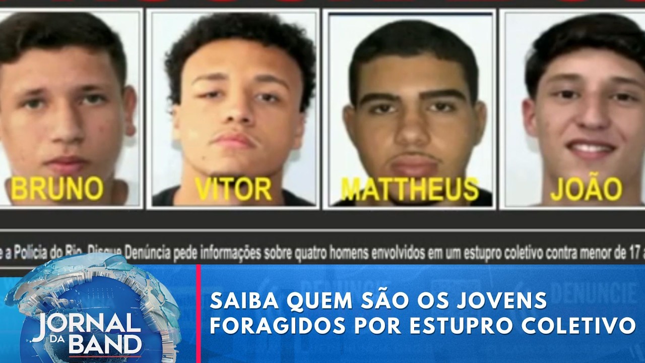 Jovens acusados de estupro coletivo estão foragidos | Jornal da Band