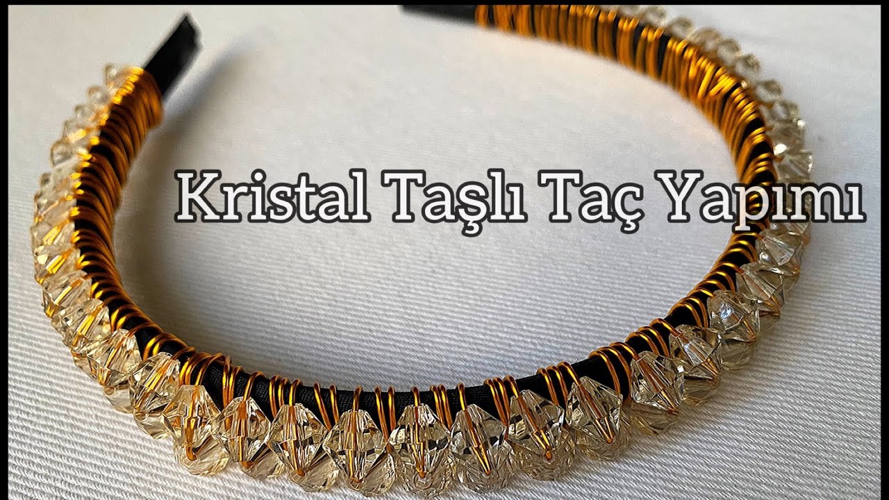 Kendin yap - KRİSTAL TAŞLI TAÇ YAPIMI | DIY Crystal Crown Tutorial