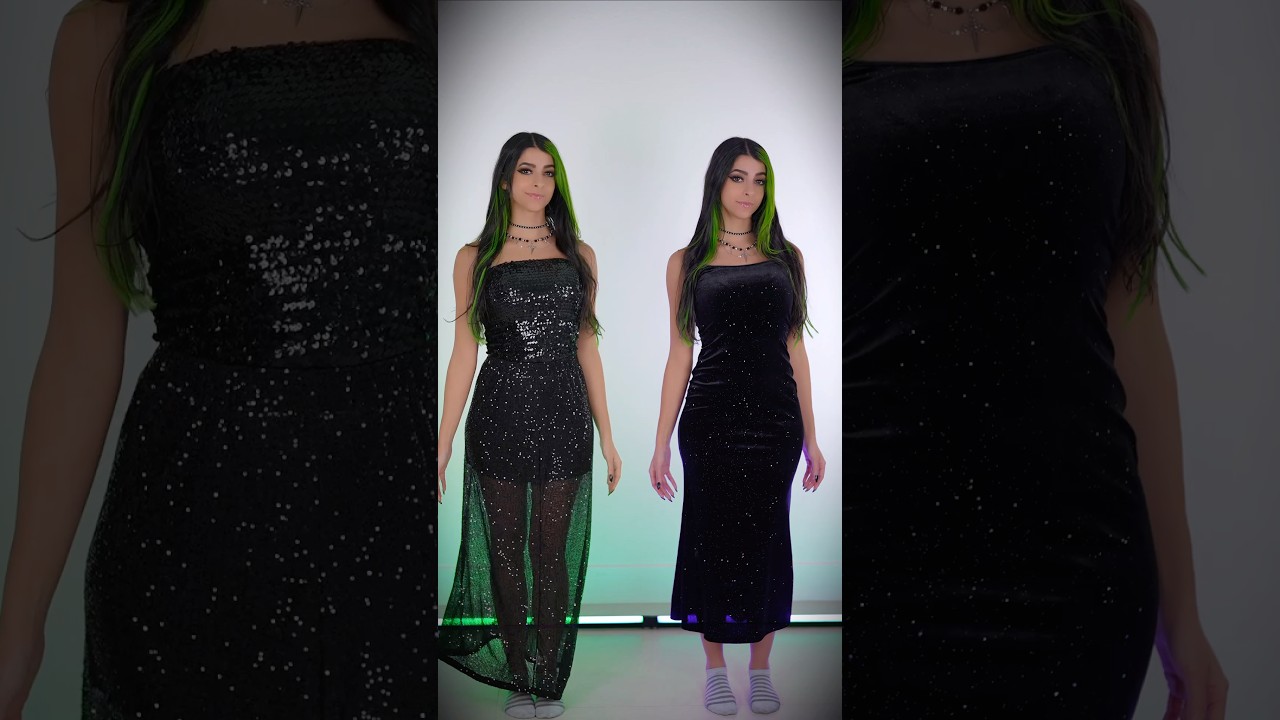 Which dress? 💚 #foryou #helpmemakethismakesense #trending #gothclub #emo #dance #cosplay