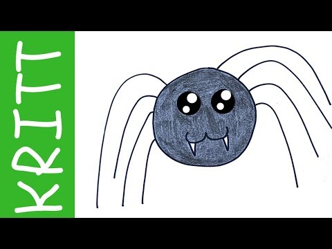 Video: Hvordan Man Tegner En Edderkop Med En Blyant
