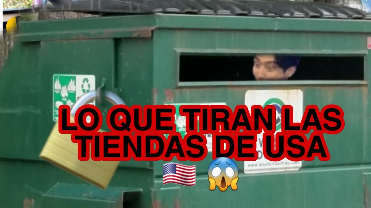 DUMPSTER DIVING💯 LO QUE TIRANlas Tiendas EN USA 😱 #loquetiranenusa #dumpsterdiving #shorts