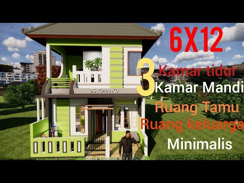 rumah minimalis ukuran 6x12 2 lantai