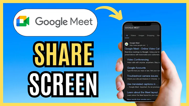 How to SHARE Screen on Google Meet 2024!