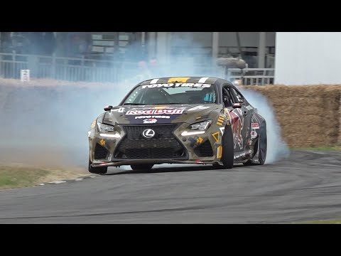 2JZ Lexus RC F (1200HP) with Anti-Lag by NMK - Flames, Drifting, Burnouts @ Goodwood FOS 2022!