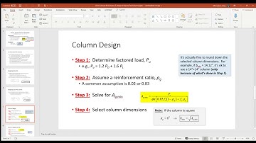 CE 413 Lecture 39:  Column Design, Tied Columns (2020.04.20)