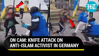 On Cam: Anti-Islam Activist Stabbed By 'Afghan National' During Live Event In Germany; Scholz Says…
