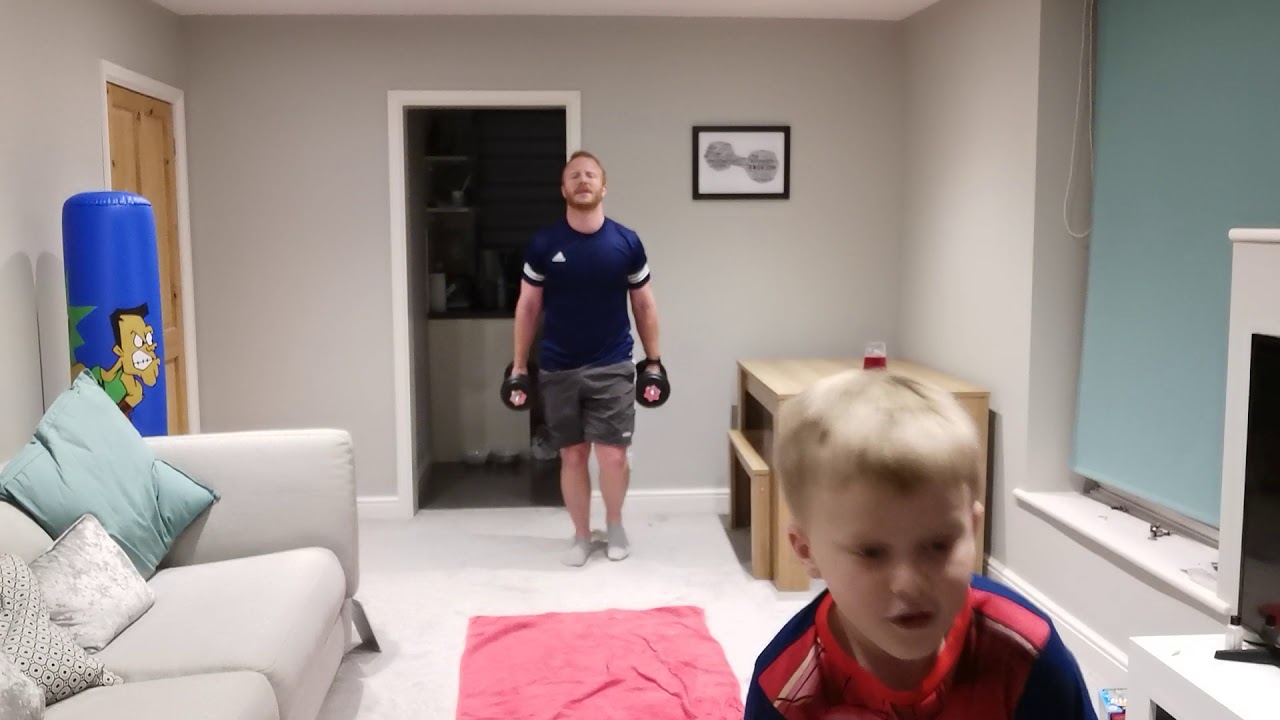 10 minute kids workout with dumbbells - YouTube