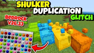 How to do a Duplication Glitch in Minecraft Bedrock Edition v26.33+ | Shulker Dupes Glitch!?