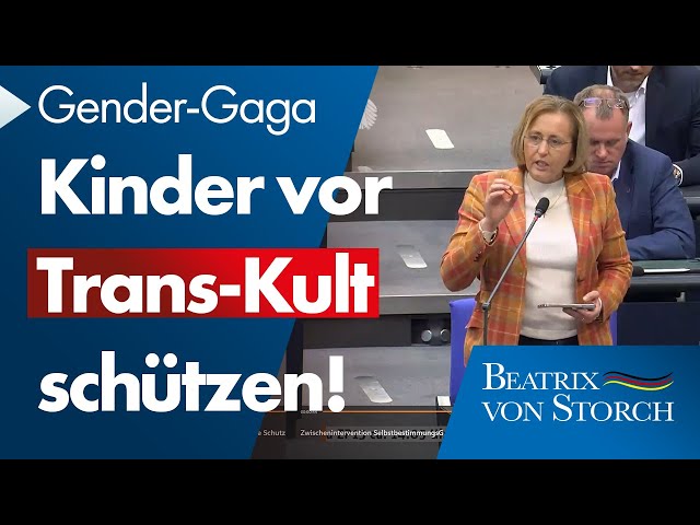Beatrix von Storch (AfD) – Kinder vor Trans-Kult schützen! Gender-Irrsinn stoppen.