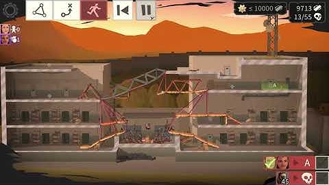 Bridge Constructor: The Walking Dead Level 5-6 Perfekt