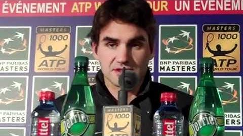 2010 ATP Paris BNP Roger Federer R3 Def Stepanek Post Match Interview  (11-11)
