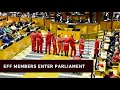 Julius Malema leads EFF vosho in Parliament