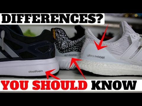 Best Shoe Cushion? Adidas Boost vs Bounce vs CloudFoam Comparison! - YouTube