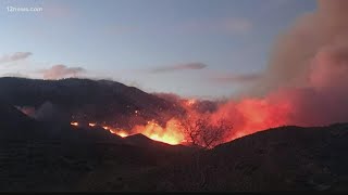Evening update on Cornville and Pinnacle Fires burning in Arizona