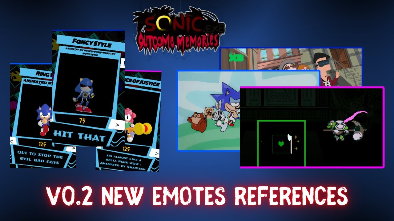 All New Emotes References in Outcome Memories v0.2