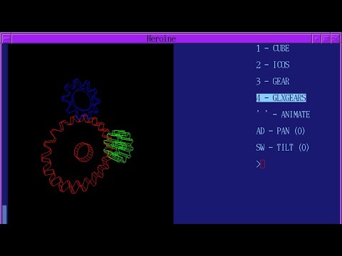 3D animated graphics with the REGIS protocol